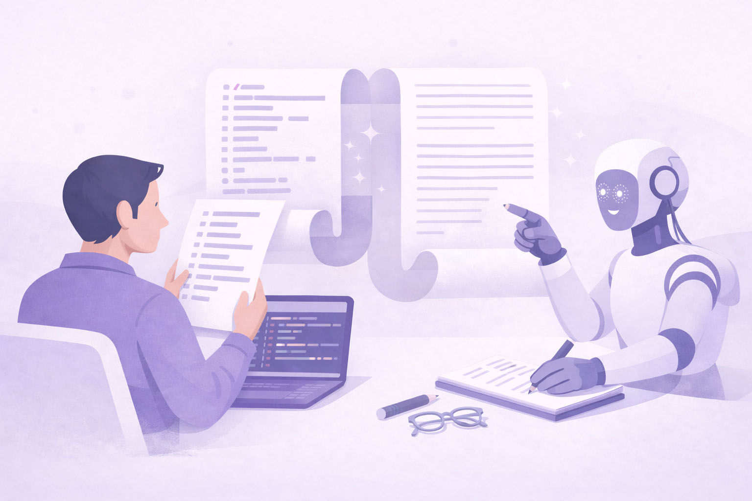 Ilustración del artículo «Knuth y la programación deliberada en un mundo acelerado»